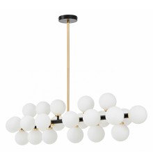 Люстра на штанге LUMINA DECO LDP 6033-24 BK+GD MARSIADA