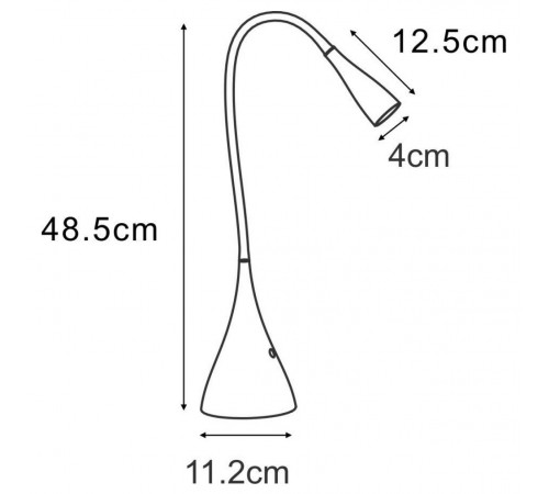 Настольная лампа офисная Lucide 18656/03/30 Zozy