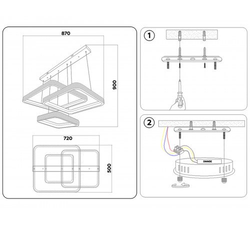 Подвесной светильник Ambrella Light FA6166 FA