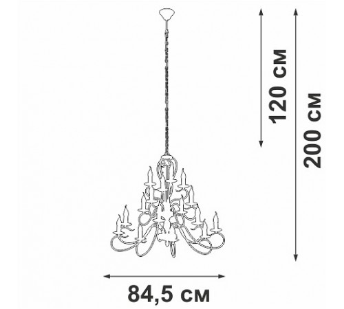 Подвесная люстра Vitaluce V1859-1/16 V1859