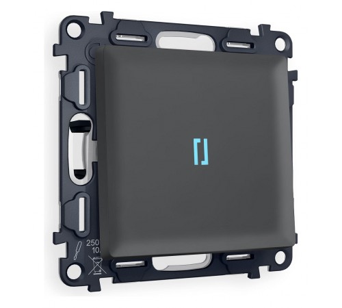 Выключатель одноклавишный с подсветкой без рамки Ambrella Volt MA902020 Quant