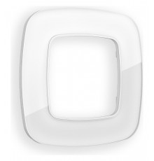 Рамка на 1 пост Ambrella Volt OF350101 Radian Стекло натуральное