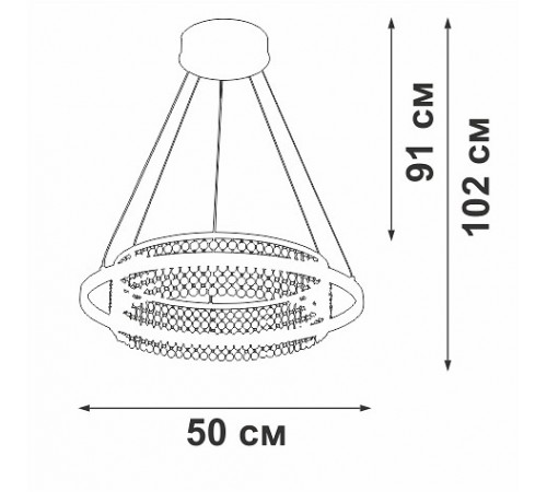 Подвесная люстра Vitaluce V54000-0/1S V54000