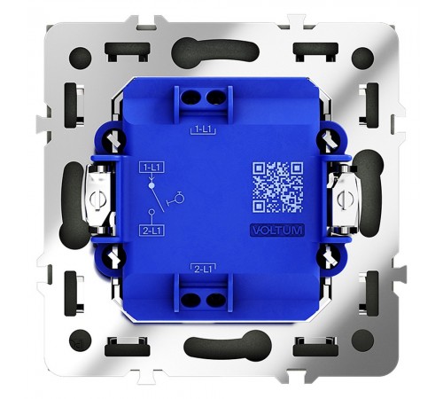 Выключатель одноклавишный без рамки Voltum VLS010608 S70