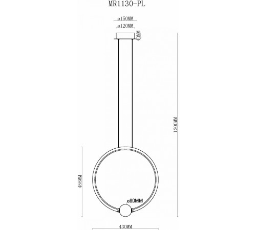 Подвесной светильник MyFar MR1130-PL Victory