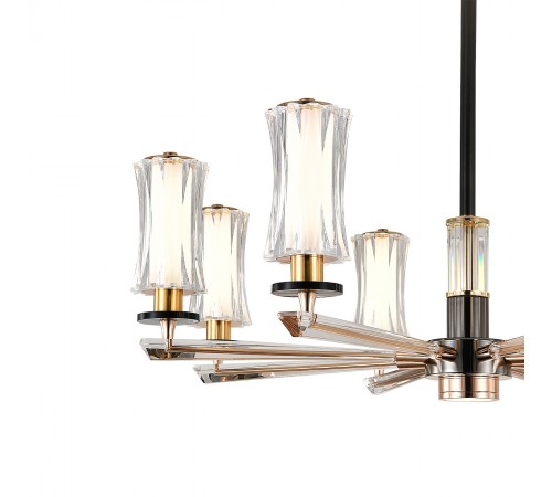 Люстра на штанге Indigo 13038/8R Black Grandioso