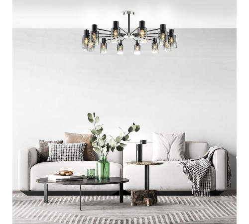 Люстра на штанге Escada 2120/12P Black Diversity