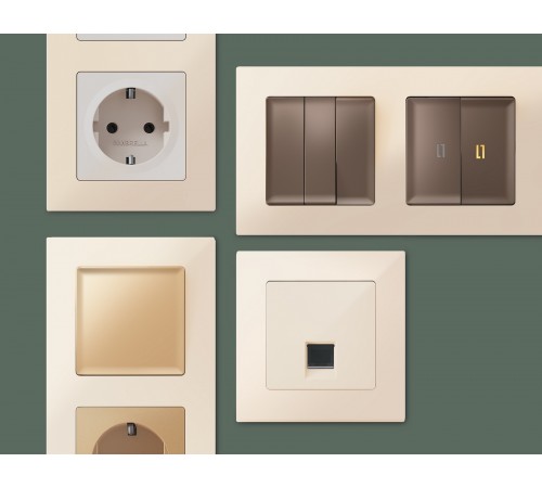 Рамка на 4 поста Ambrella Volt AF220304 Techno