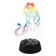 Зверь декоративный ULI-M507 RGB/3AA TIGER/BLACK UL-00008402