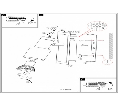 Бра Eglo 30832 Davida 1