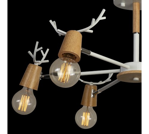 Люстра на штанге Loft it 10024/6 White Sven