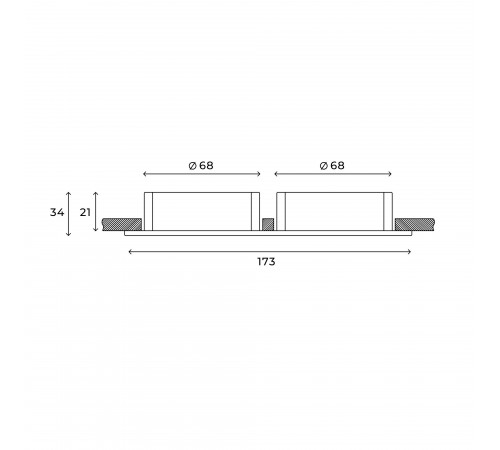 Встраиваемый светильник Hesby Lighting HSBL_0105 Bodo