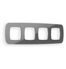 Рамка на 4 поста Ambrella Volt OF320654 Radian Стекло органическое