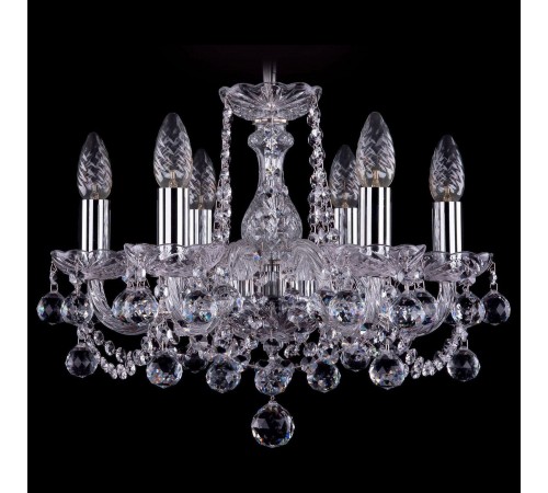 Подвесная люстра Bohemia Ivele Crystal 1402/6/141/Ni/Balls 1402