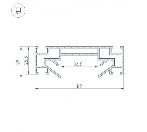 Профиль-держатель Arlight 040059 STRETCH