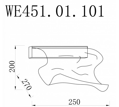 Накладной светильник Wertmark WE451.01.101 Hanna