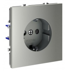 Розетка с заземлением и со шторкой, без рамки Voltum VLS040205 S70