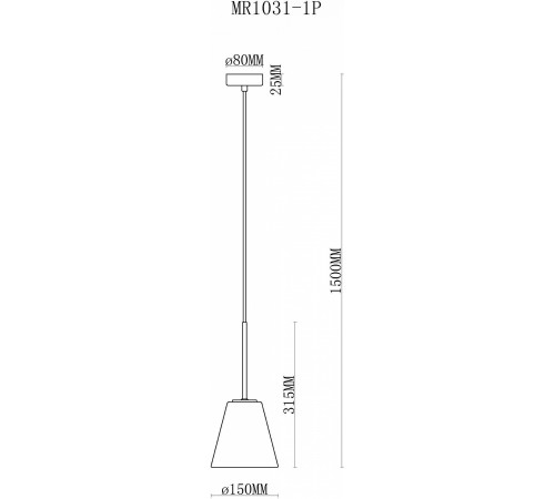 Подвесной светильник MyFar MR1031-1P Stiven