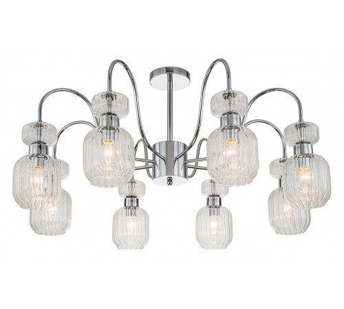 Люстра на штанге Escada 1141/8PL Chrome/Clear Gloss