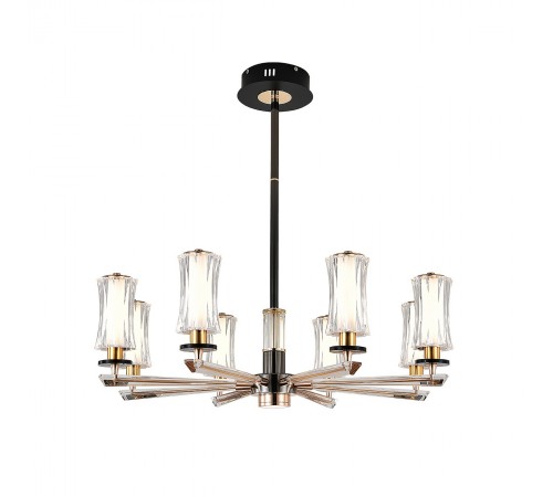 Люстра на штанге Indigo 13038/8R Black Grandioso