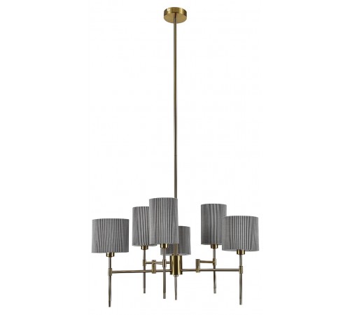 Люстра на штанге Indigo 13033/6R Brass Plisse