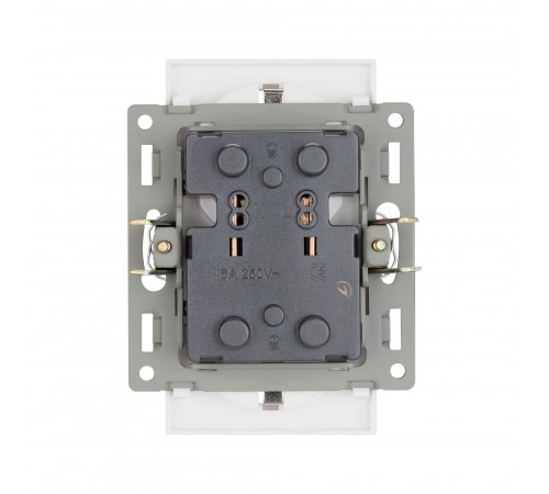 Розетка двойная с заземлением, без рамки Arlight 43766 SCT