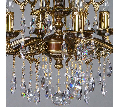 Подвесная люстра Ambiente by Brizzi 2128/6 PB Tear Drop Leon