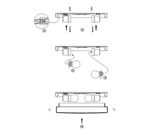 Накладной светильник Globo 48402 Opal