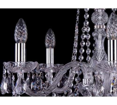 Подвесная люстра Bohemia Ivele Crystal 1402/5/195/Ni 1402