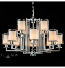 Подвесная люстра iLamp RM6201-8+4 CR+CL King