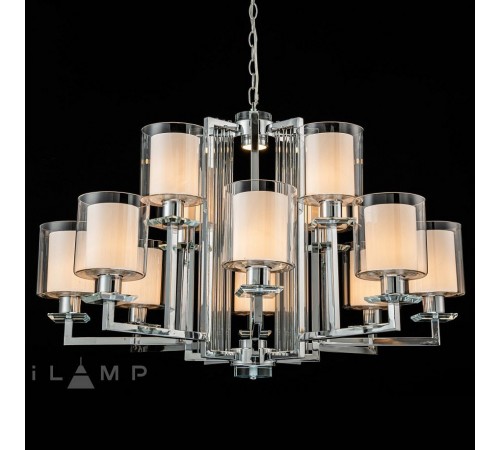 Подвесная люстра iLamp RM6201-8+4 CR+CL King
