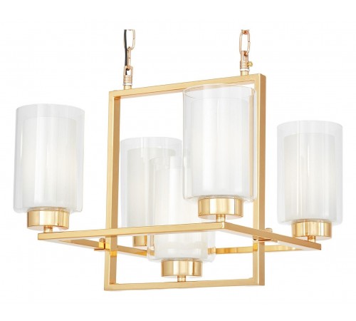 Подвесная люстра LUMINA DECO LDP 1239-5 F.GD Lino