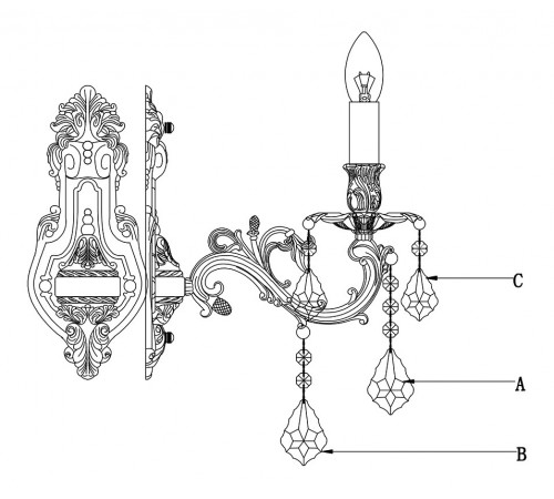 Бра Lucia Tucci BARLETTA W122.1 cream white Barletta