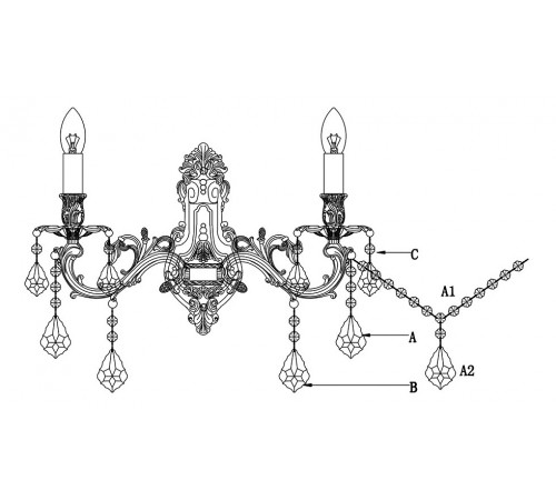 Бра Lucia Tucci BARLETTA W122.2 cream white Barletta
