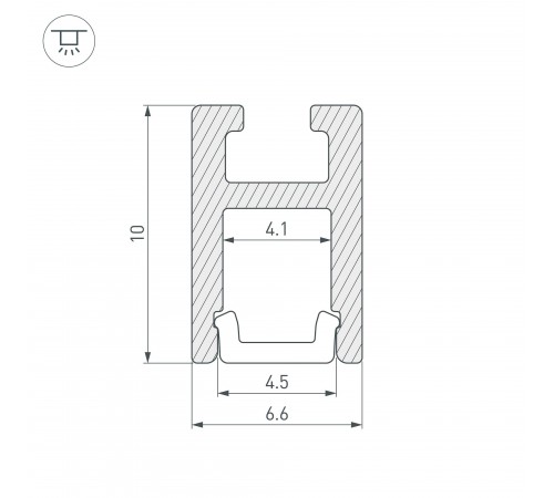 Профиль накладной Arlight 036384 ARH-KANT