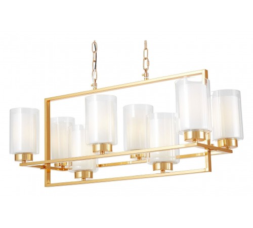 Подвесная люстра LUMINA DECO LDP 1239-8 F.GD Lino