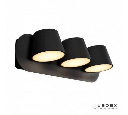 Бра iLedex W1118-3AS BK Flexin