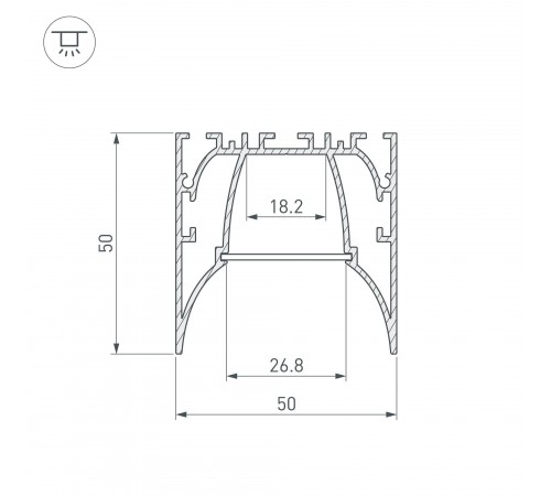Профиль универсальный Arlight 036353 ARH-LINE