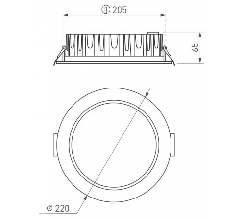Встраиваемый светильник Arlight 041611 GLORY