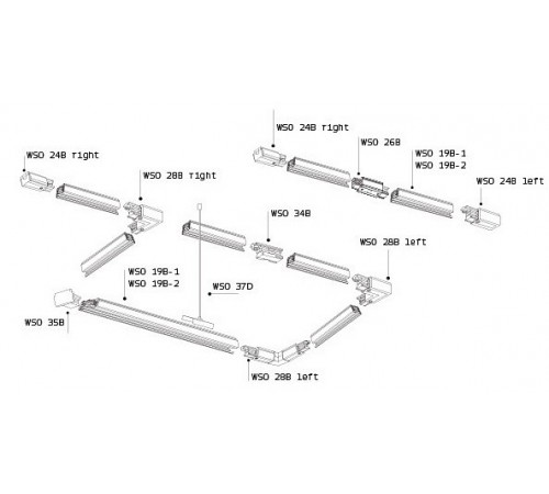 Токопровод правый Italline WSO 24BR black WSO