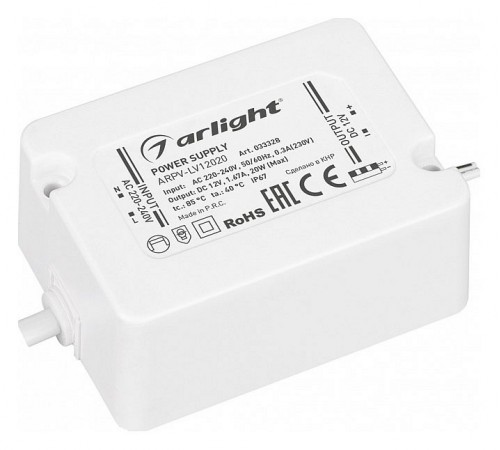 Блок питания с проводом Arlight 033328 ARPV-LV