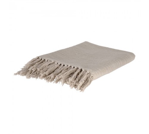 Плед (170x130 см) Longlac EG_420131 бежевый, белый, серый