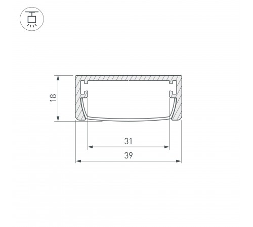 Профиль универсальный Arlight 030982 ARH-WIDE