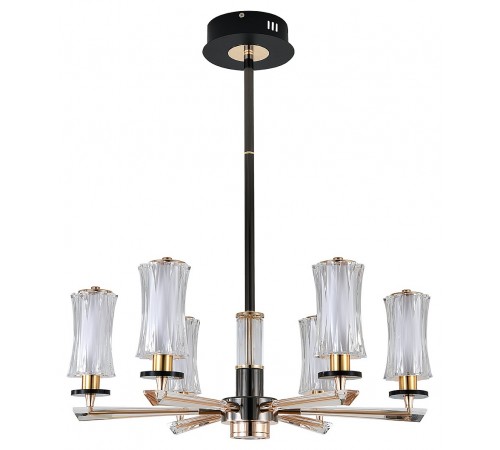 Люстра на штанге Indigo 13038/6R Black Grandioso