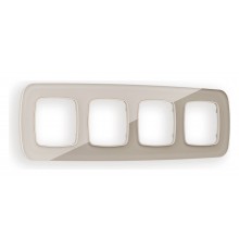 Рамка на 4 поста Ambrella Volt OF350604 Radian Стекло натуральное