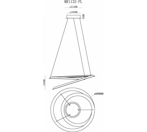 Подвесной светильник MyFar MR1132-PL Siero