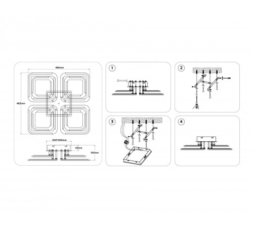 Потолочная люстра Ambrella Light FA8948 FA
