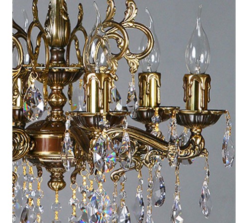 Подвесная люстра Ambiente by Brizzi 2128/6 PB Tear Drop Leon