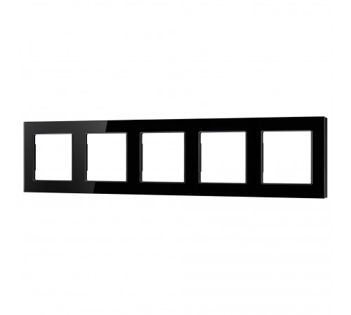 Рамка на 5 постов Arlight 43806 GLARE