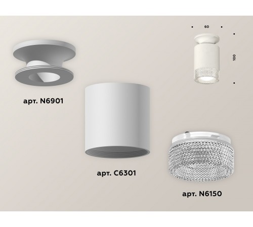 Накладной светильник Ambrella Light XS6301102 XS